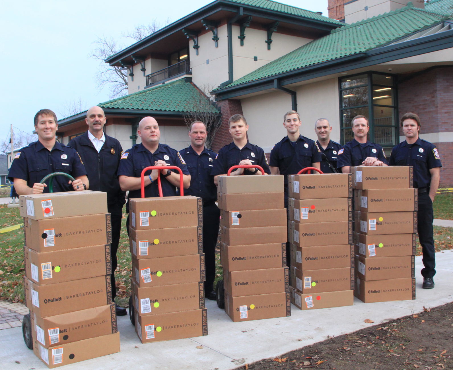 First replacement books arrive at library